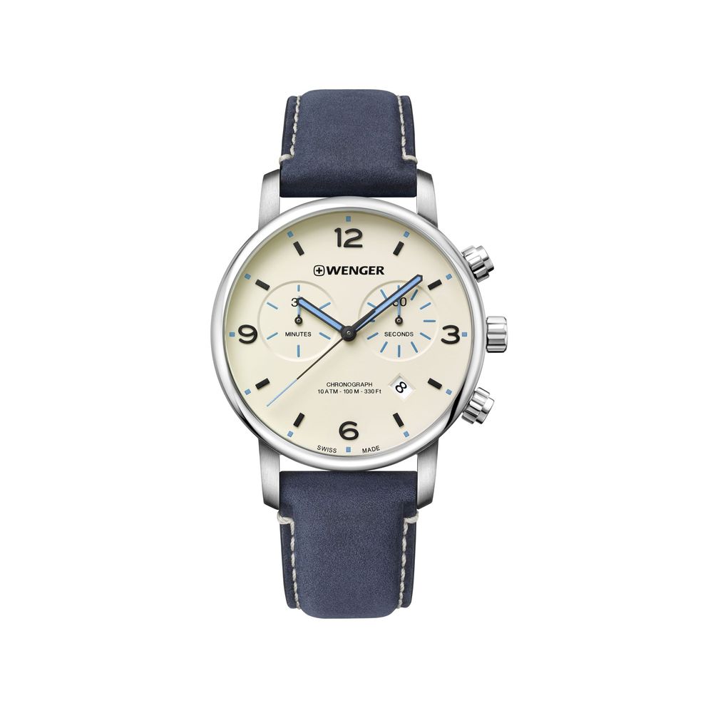Reloj_Urban_Metropolitan_chrono_correa_de_cuero_azul_Wenger_1